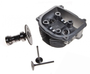 Głowica skutera 150 GY6-150 z zaworami oraz wałkiem rozrządu