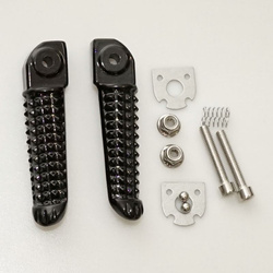 Zestaw podnóżków (podnóżki) pasażera kompletny z mocowaniami yamaha yzf r1 '02-11, yzf r6 '03-11 kolor czarny