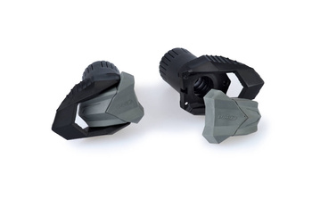 Części Zamienne - Krążki Nylonowe + Para Gumowych Końcówek Do Crash Pads R19 (Z 85mm - Śruby M12) Czarne