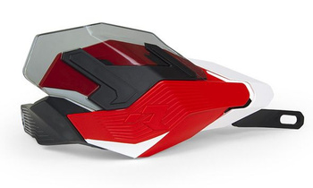 Osłony rąk (handbary) hp3 adventure kolor czerwony biały - bez mocowań