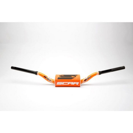 Kierownica 28.6mm model rc bend kolor pomarańczowy/czarny gąbka kolor pomarańczowy/czarny/biały