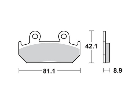 Klocki hamulcowe sbs Honda CBR 600 Honda XRV 750