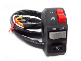 Przełącznik zespolony zapłonu, świateł, rozrusznika na kierownicę uniwersalny strona prawa