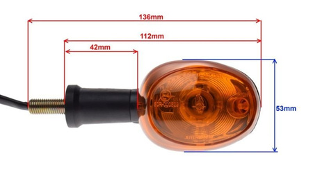 Kierunkowskazy Żarówkowe do motocykli 12V 21W