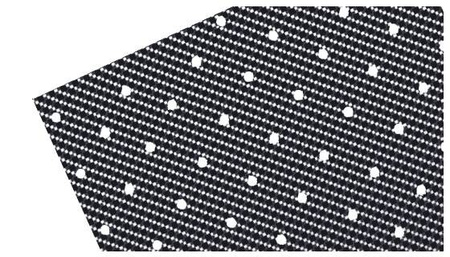 Folia carbon (z dziurkami) materiał crystal 0,4mm