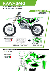 Komplet plastików plukomplet naklejek (oklein) kawasaki kxf 250 '21-'22