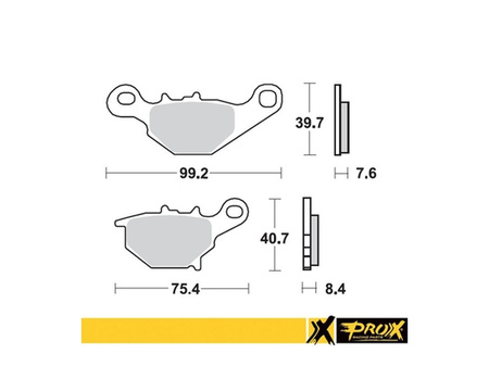 Klocki hamulcowe suzuki rm 85 '05-22 tył
