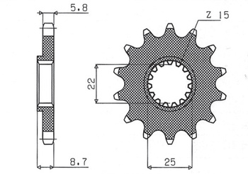 Zębatka przednia 1248 13 ktm sx/exc '91-'19 (jtf1901.13) (łańc. 520) (124813jt)