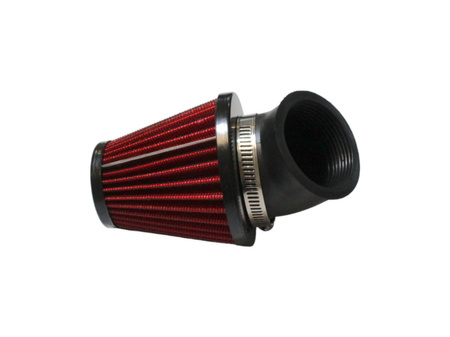 Filtr powietrza stożkowy czerwony 45-48mm 45 stopni