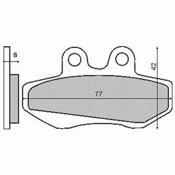 Klocki Hamulcowe Przód Madison 125/ Elyseo125