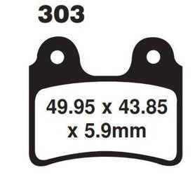 KLOCKI HAMULCOWE EBC FA303