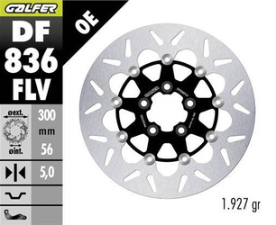TARCZA HAMULCOWA TYŁ HARLEY-DAVIDSON (300X56X5) PŁYWAJĄCA