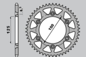 Zębatka tylna 899 42 (89742jt) ktm sx/ exc/ lc4 '93-'21