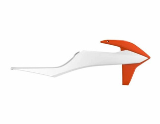 Osłony chłodnicy (komplet) ktm exc/exc-f '20-'22 kolor biały/pomarańczowy