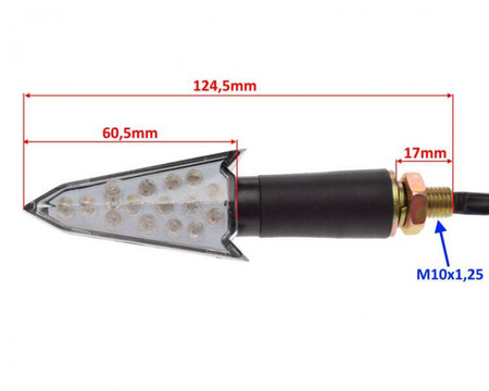 Kierunkowskaz prawy + lewy tył do Longjia LJ125T-8M