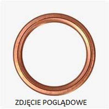 Athena 2022/05 uszczelka (podkładka miedziana) kolanka wydechowego kawasaki kx 100 '98-'13, kx 80 '98-'00, kx 85 '01-'18 (34x39x1,5mm) (oem:110601842)