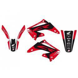 Komplet naklejek (oklein) honda cr 125/250 02-07, dream 4 kolor czerwony/czarny