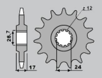 Zębatka przednia 295 14 honda cbr 600f '87-'96 (jtf295.14)