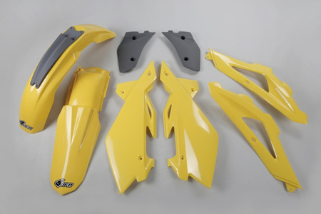 Komplet plastików husqvarna tc 125/250 '05-07 kolor żółty / szary (hu602e103)