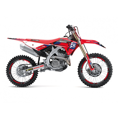 KOMPLET NAKLEJEK (OKLEIN) HONDA CRF 250R '25; CRF 450R '25 DREAM 5 KOLOR CZERWONY CZARNY BIAŁY