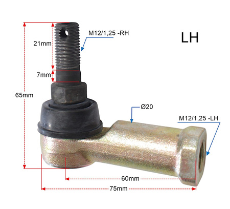 Końcówki Drążków Kierowniczych Tekyo Lewa + Prawa Honda 51-1008-Lr