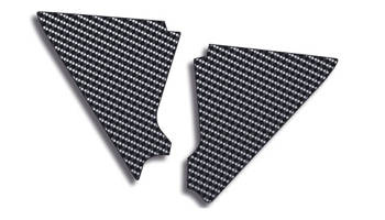 Komplet naklejek (oklein) na puszkę filtra crf 250 '04-'05 (carbon look)