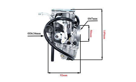 Gaźnik Power Force Pv36 Yamaha Kodiak Big Bear Wolverine 350/400