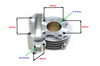 Cylinder Nicasilowy tuningowy 80 cm skuter 4T 139qmb Kymco Agility Peugeot