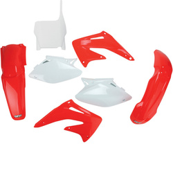 Komplet plastików honda crf 450 r '04 kolor oem (czerwony/biały) (ho107e999)