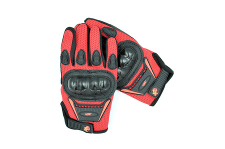 Rękawice Motocyklowe Enduro Cross Quad Moto V-01k Czerwone S Dziecięce Rkw00000011