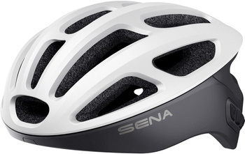 Kask rowerowy r1 road z wbudowanym interkomem bluetooth 4.1 do 900m rozmiar l ( 58-62 cm ) kolor biały (el)