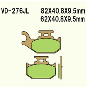Klocki hamulcowe vesrah  vd-276jl