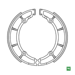 SZCZĘKI HAMULCOWE TYŁ MOTO GUZZI V7 SPECJAL 700 '69-'71; V 7 700 '67-'76 (220X40MM)