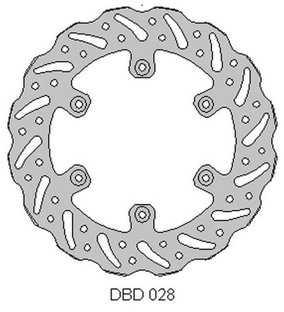 Tarcza hamulcowa tył yamaha yz125 wrf 250 wr 250 '02-07 (245x115x4mm)