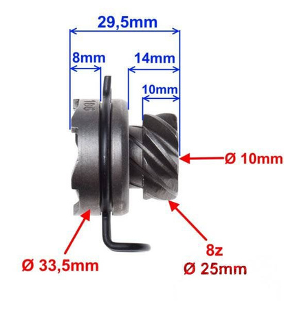 Koło rozrusznika nożnego zębatka Kopniaka do Sym Orbit 4T