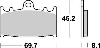 Klocki hamulcowe motocykla Kawasaki VN1700 ZR1100