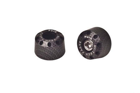 Ciężarki / końcówki kierownicy krótkie puig do honda nc750s/x 16-21 carbon