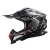Kask enduro LS2 MX700 Subverter Evo Arched Black Silver Titanium