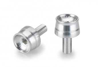 Ciężarki / Końcówki Kierownicy Krótkie Puig Do Suzuki Gsx-8s/ Gsx-R1000 / Gsx-R1300 Srebrne