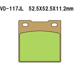 KLOCKI HAMULCOWE KH45 SPIEK METALICZNY (ZŁOTE) (MADE IN JAPAN)