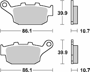 Hamulcowe kh140 street ceramic kolor czarny