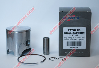 Vertex tłok polini, gilera, piaggio 47,57mm (pierścienie 53010004760 x 1 szt.)