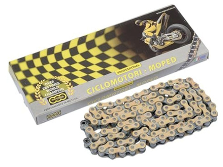 ŁAŃCUCH NAPĘDOWY 420OROY (110 OGNIW) STREET DO 110 CCM ZŁOTY (124OROY/024) (BEZ ORINGÓW)