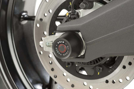 Protektory osi koła puig do bmw f800r 15-18 (tył) czarne