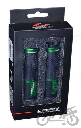Manetki gripy uniwersalne motocykl zielone 22mm