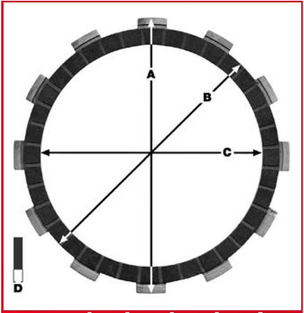 Trw lucas tarcze sprzęgłowe yamaha fz6 04-10, r6 99-07, xj 600 83-03, xj 650 / turbo 80-85, fz / xj 750 81-86, xtz 750 89-97, tdm 850 91-96, xj 900 85-03, (ebs2255)