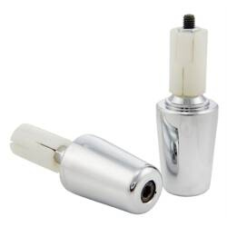 Końcówki ciężarki kierownicy średnica 17,5mm kolor chrom