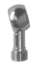 Końcówka przewodu hamulcowego średnica 10mm hom. 15° chromowana