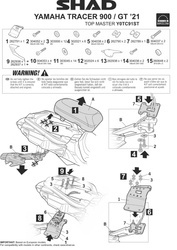 Stelaż kufra tył Shad do Yamaha Tracer 9 / GT