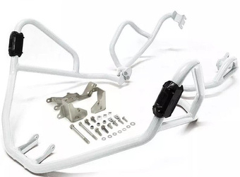 GMOLE ALUMINIOWE OSŁONY SILNIKA I CHŁODNIC HONDA CRF 1000 AFRICA TWIN '16-'19, AFRICA TWIN ADVENTURE SPORT '18-'19 KOLOR BIAŁY